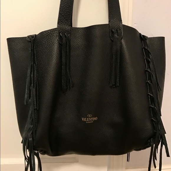 valentino fringe tote